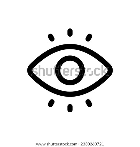 Simple View icon. The icon can be used for websites, print templates, presentation templates, illustrations, etc