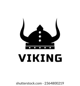 Simple viking helmet logo design idea