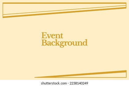 Simple vintage abstract background with line art frame. Tan and gold colored background for event, backdrop, industry, and webinar.