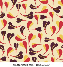Simple vintage abstract seamless pattern. Vector endless retro illustration for surface design