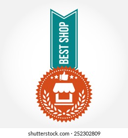 Simple Vintage Best Shop Badge