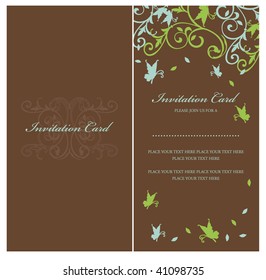 simple vintage card