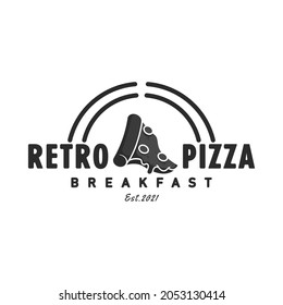 Simple vintage delicious pizza logo