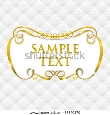 simple vintage frame with seamless upholstery texture