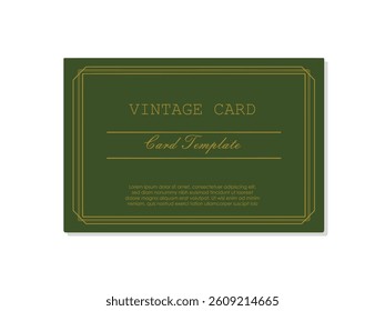 Simple vintage frame vector illustration
