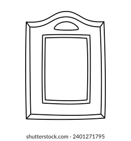 Einfache, handgezeichnete Vintage-Doodrahmen oder -Grenze
