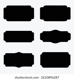 Simple Vintage Labels Collection Vector Illustration Design Set