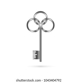 Simple vintage metal key