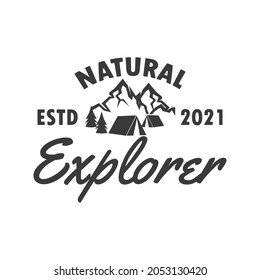 Simple vintage natural explorer logo