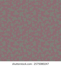 Simple vintage pattern. Beige flowers and leaves. Mustard background. Fashionable print for textiles, wallpaper and packagin