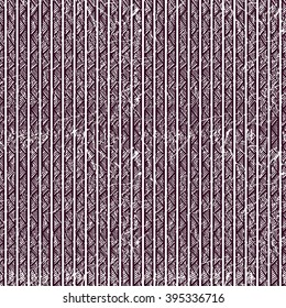 Simple vintage pattern. Geometric background in dark colors. The old shabby wallpaper. Striped abstract by hand. Vector illustration.