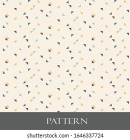Simple vintage pattern triangle.Vector background. Geometric abstract texture