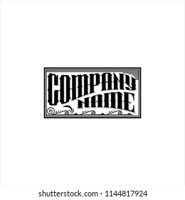 Simple vintage typography