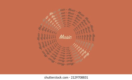 Simple Vinyl cassette by Text Illustration Vector