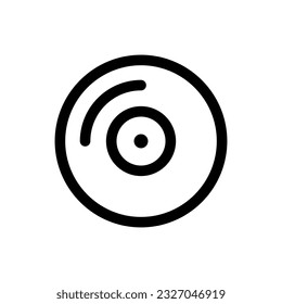 Simple Vinyl icon. The icon can be used for websites, print templates, presentation templates, illustrations, etc