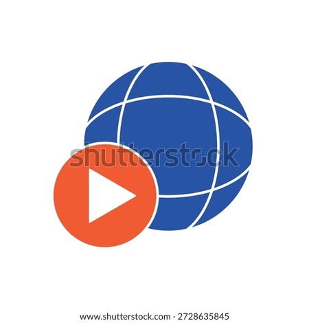 Simple Virtual Tour icon for social media, app, and web design. Vector illustration, Eps 10.