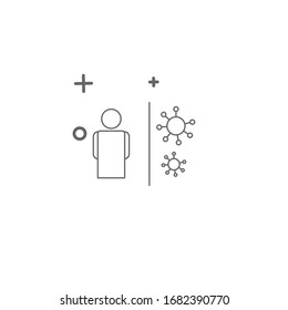 simple virus icon template design