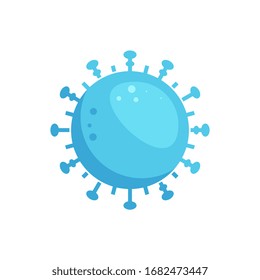 Sencilla variación de virus Símbolo icono plantilla de logotipo, símbolo Corona Virus vector