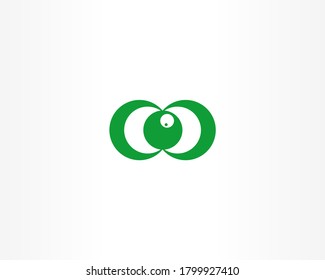 Simple vision logo design icon