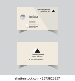 Simple Visiting card for corporate print. Modern and simple business card template