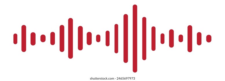simple voice message icon isolated on a white background.