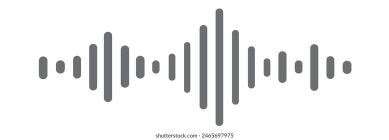 simple voice message icon isolated on a white background.