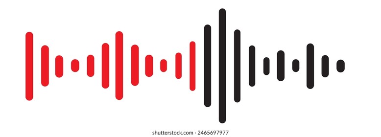 simple voice message icon isolated on a white background.