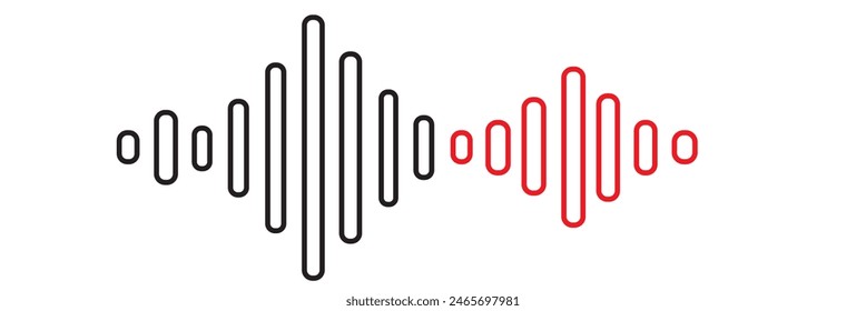 icono de mensaje de voz simple aislado sobre un fondo blanco.