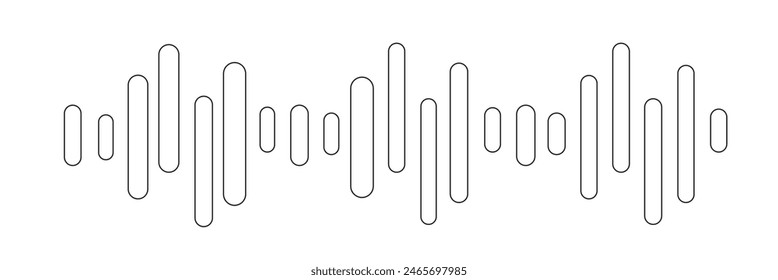 simple voice message icon isolated on a white background.