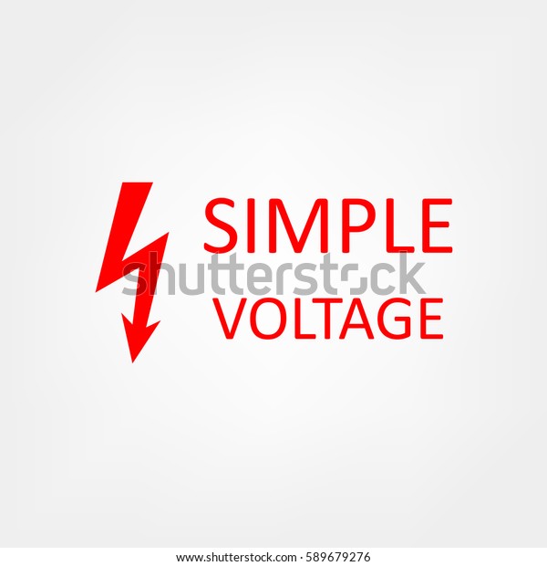 Simple Voltage Stock Vector (Royalty Free) 589679276