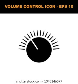 Simple volume button icon.  Perfect Black pictogram illustration on white background.- vector