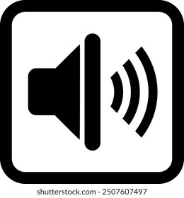 SIMPLE VOLUME BUTTON ICONS FLAT DESIGN