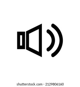 A simple volume icon. Sounds and tones. Vectors.