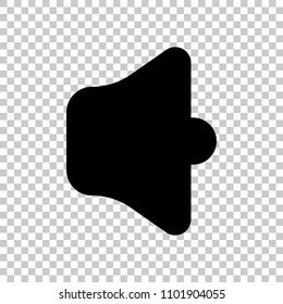 Simple volume max. On transparent background.