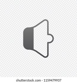 Simple volume min. On grid background