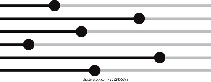 simple volume slider vector symbol design.