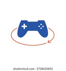 Icono simple de juegos de VR para redes sociales, App y Diseños web. Ilustración vectorial, Eps 10.