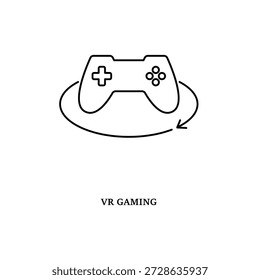 Ícone de jogo VR simples para mídia social, aplicativo e web design. Ilustração vetorial, Eps 10.