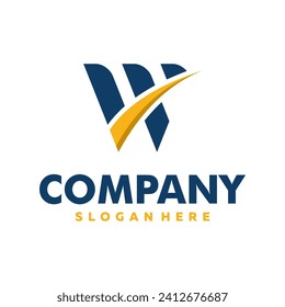 LOGOTIPO "W" SENCILLO PARA EMPRESA