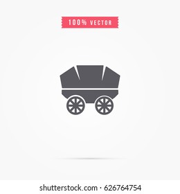 simple wagon icon