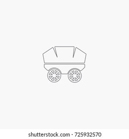 simple wagon icon