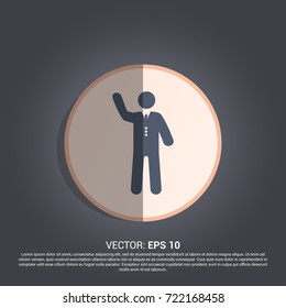 simple waiter icon