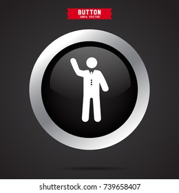 simple waiter icon