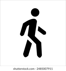 simple walking vector icon design