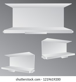 Simple Wall Booth Mockup. exhibition stand for event 3D rendering