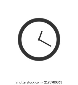 arte simple de reloj de pared, icono, gráfico, vector, diseño plano.