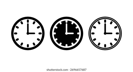 einfache Wanduhr-Symbolsammlung