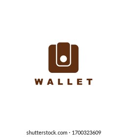 Vektorillustration Design für einfaches Wallet-Konzept mit Logo