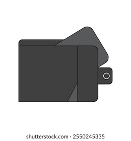 SIMPLE WALLET ICON WITH SIMPLE ELEGANT COLORS