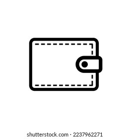 simple wallet icon vector. flat design of wallet. 